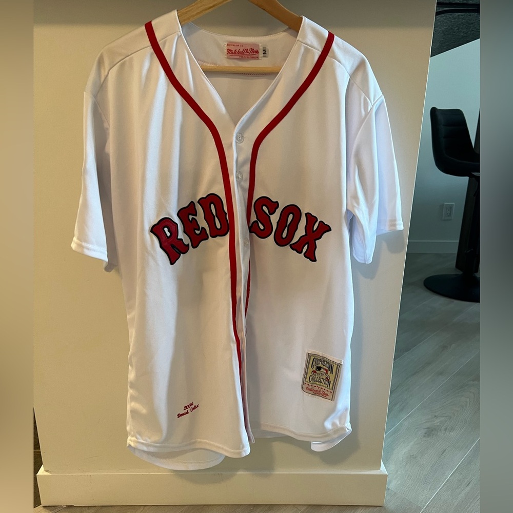 Mitchell & Ness White Red Sox Jersey